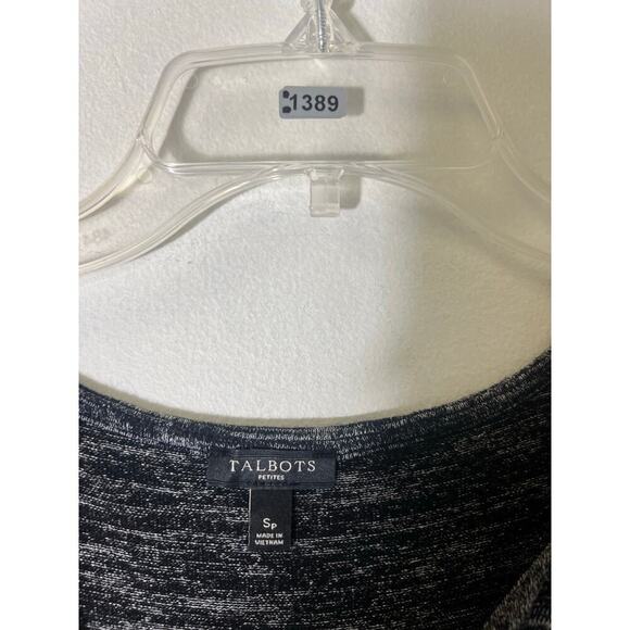 Talbots Petite Gray Long Sleeve Knee Length Dress Sz Sp - Picture 3 of 3